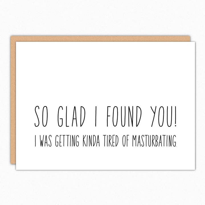 So Glad I Found You Funny Valentine's Day Card for wholesale by In A Nutshell Studio