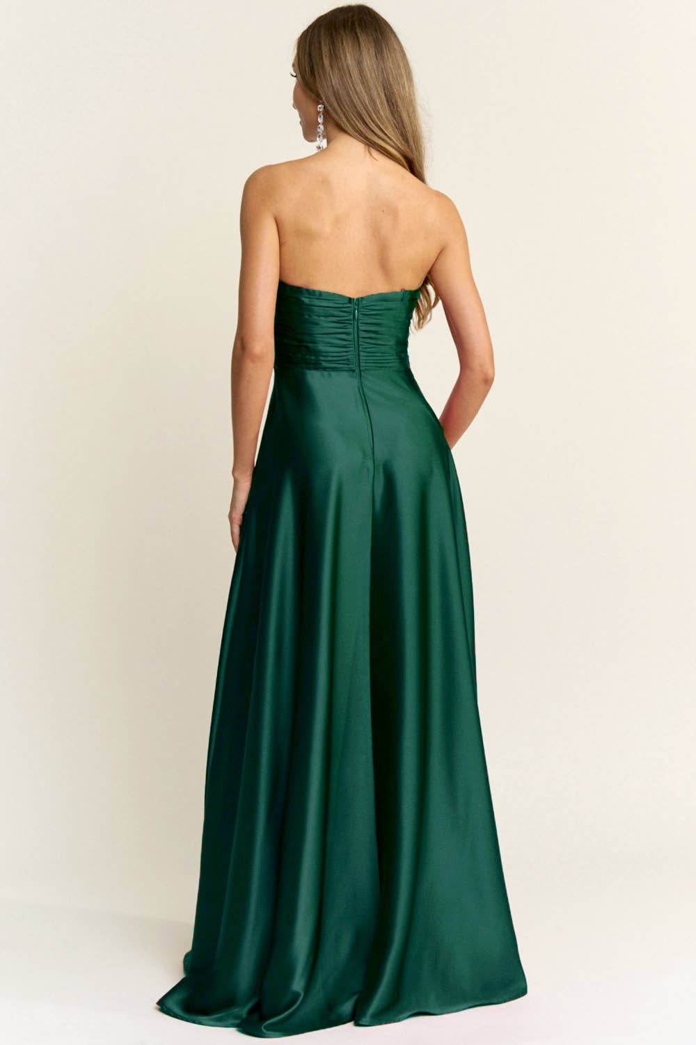 Maniju - Wholesale Gown - Women's - SWEETHEART NECKLINE SATIN MAXI DRESS7