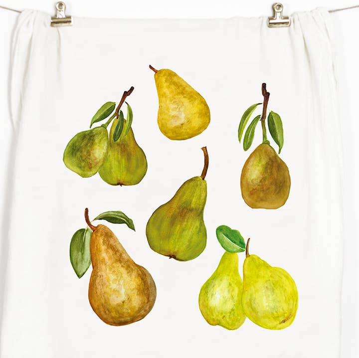 Honey Brush Design® - Wholesale Tea Towel - Pear Tea Towel