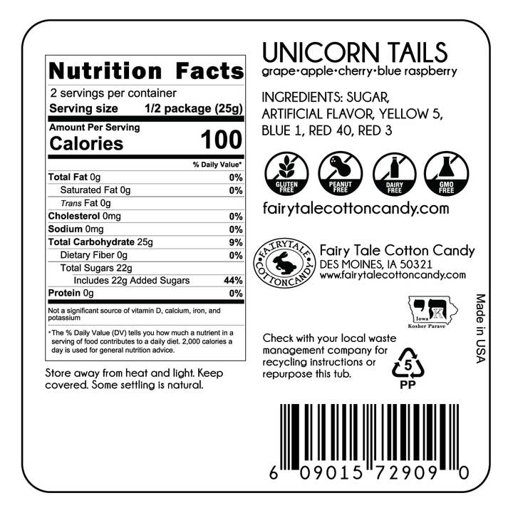 Fairy Tale Cotton Candy - Wholesale Cotton Candy - Unicorn Tales Cotton Candy1