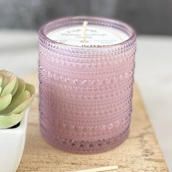 Raised Bubble Glass - Purple - 10 Ounces for wholesale by Montana Farmhouse Candles