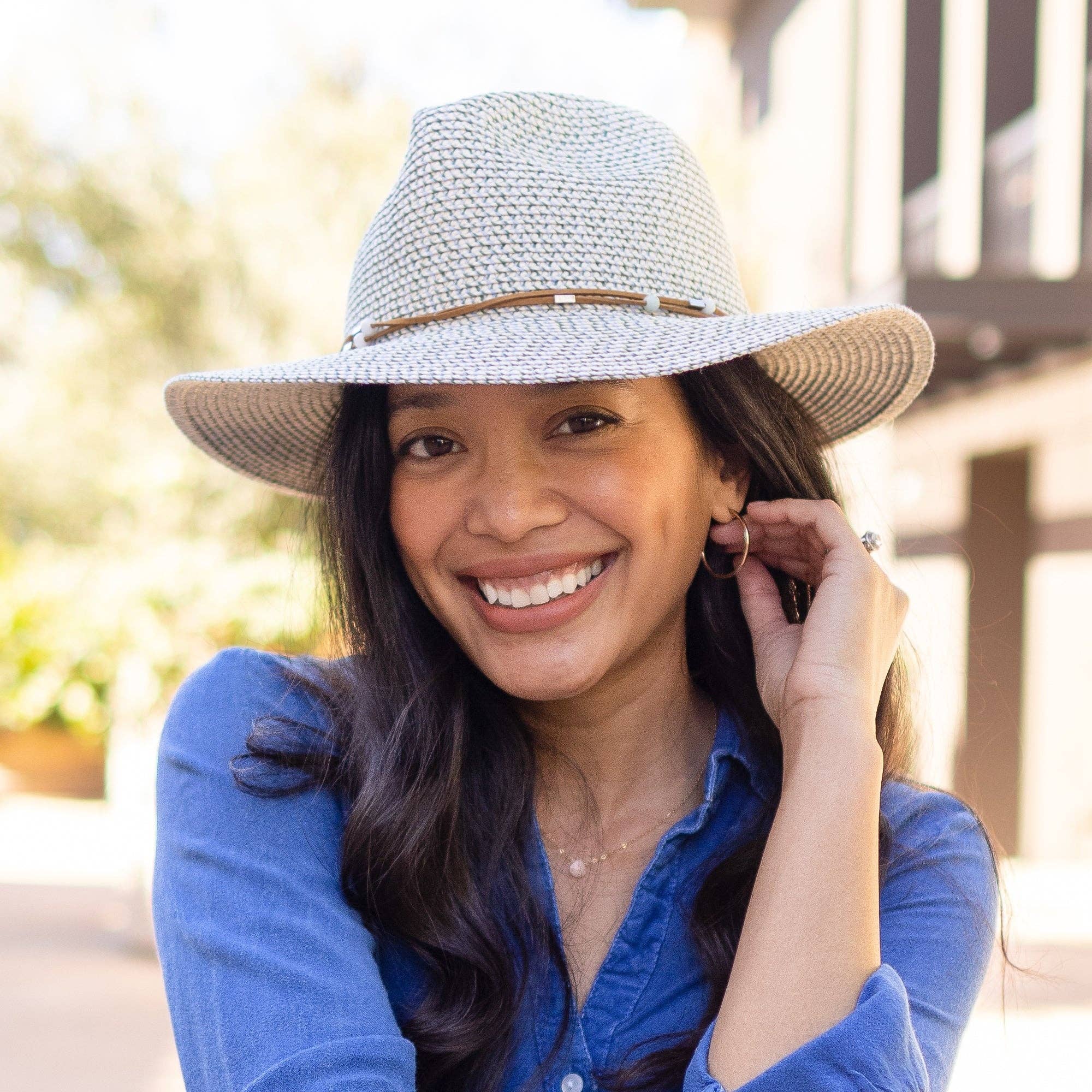 Sunday Afternoons - Wholesale Straw Hat - Women's - Wanderlust Fedora1
