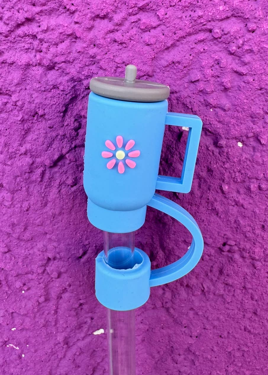 Briano Wholesale - Wholesale Drinking Straw - Tumbler Flower Large Straw Toppers6