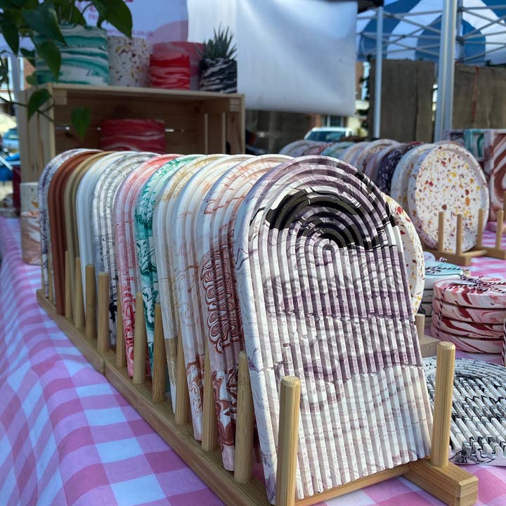 Proper Vacant - Wholesale Decorative tray - Marbled Arch Tray (assorted colours), Handmade Tray | Small