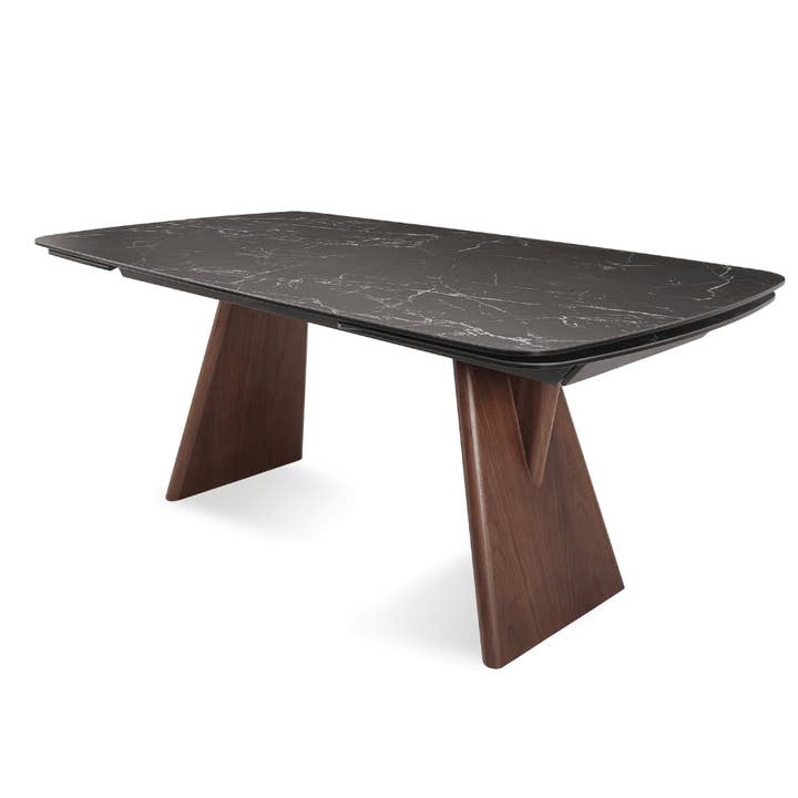 Table extensible | Plateau en céramique italienne noir Sardis pour la vente par Your Bar Stools