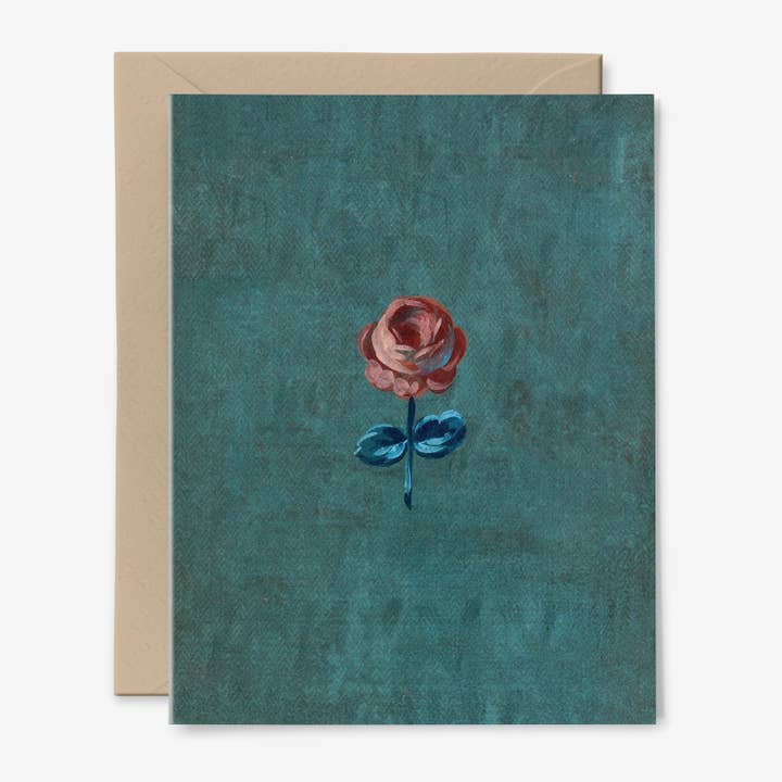 Carte Rose | Romantique | Toute Occasion | Floral pour la vente par Hemlock House Studio