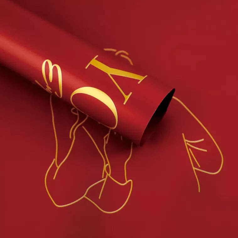 Elegant Design Supply - Wholesale Wrapping Paper Roll - Everyday I love you Waterproof Flower Wrapping Paper (20 sheets/bag)8