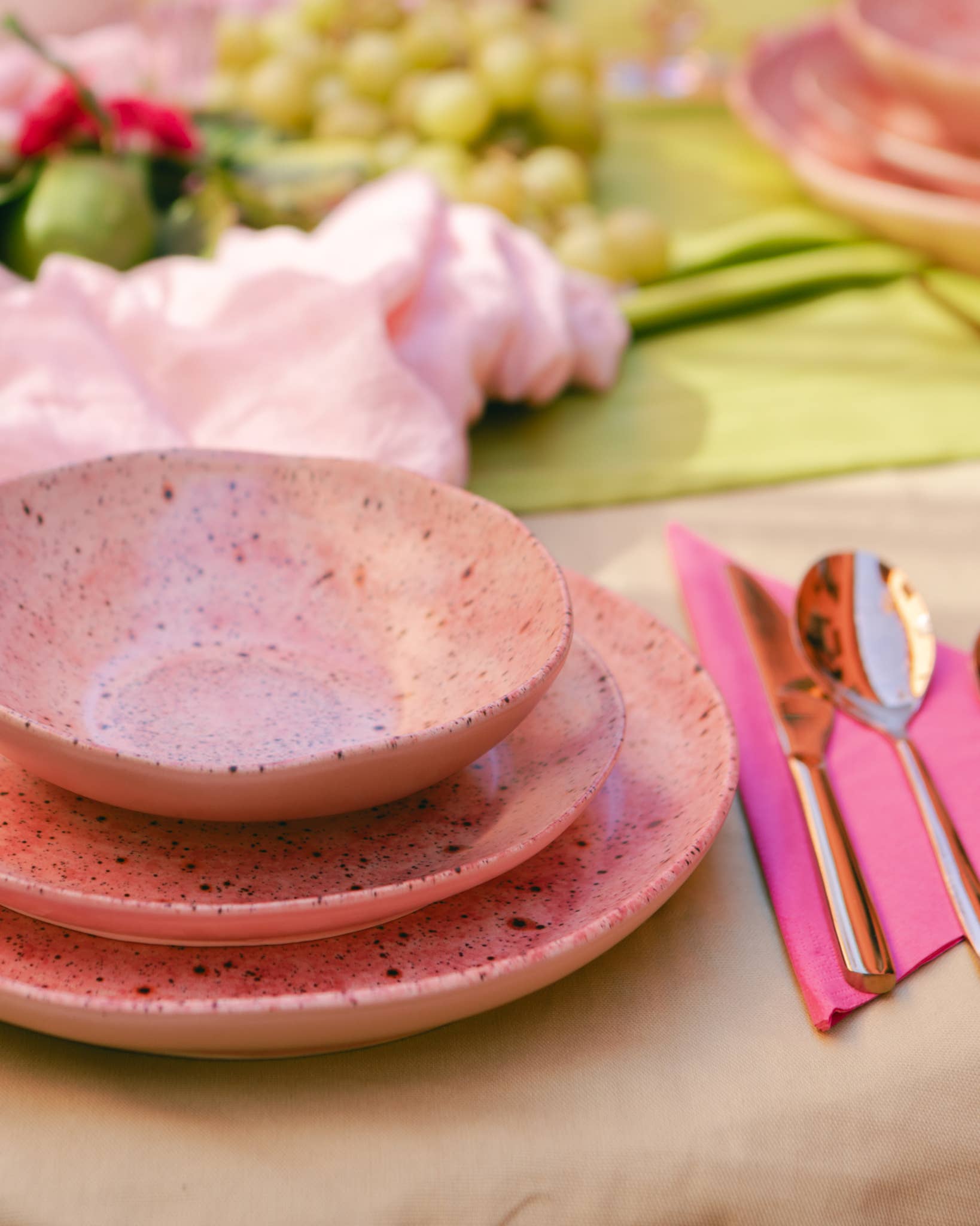 Alfar Tierra Cocida - Vendita all'ingrosso Servizio da tavola - Set di stoviglie in gres fatto a mano 3 pezzi – Blush Edit5