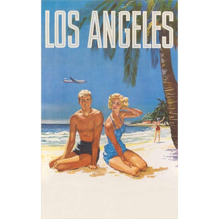 Found Image Press – Großhandel Kunstdruck – Kunstdruck LA-827 Los Angeles Reiseposter