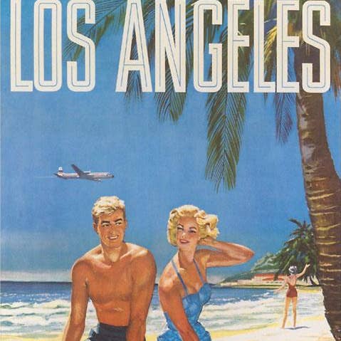 Found Image Press - Vendita all'ingrosso Stampa artistica - Stampa d'Arte LA-827 Poster di Viaggio di Los Angeles0