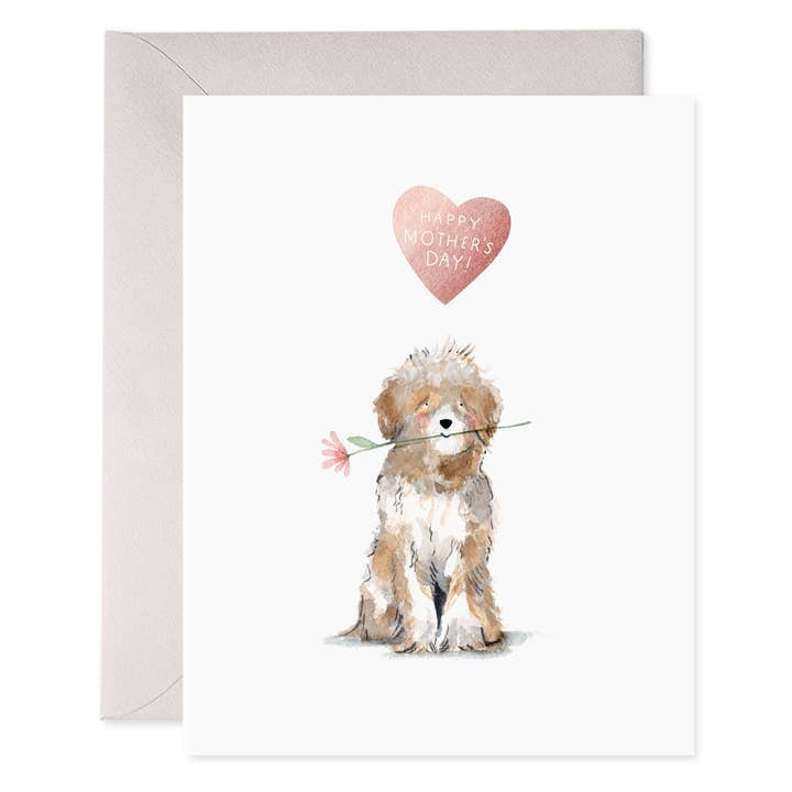 Dog Mom Mother's Day Greeting Card for wholesale by E. Frances Paper