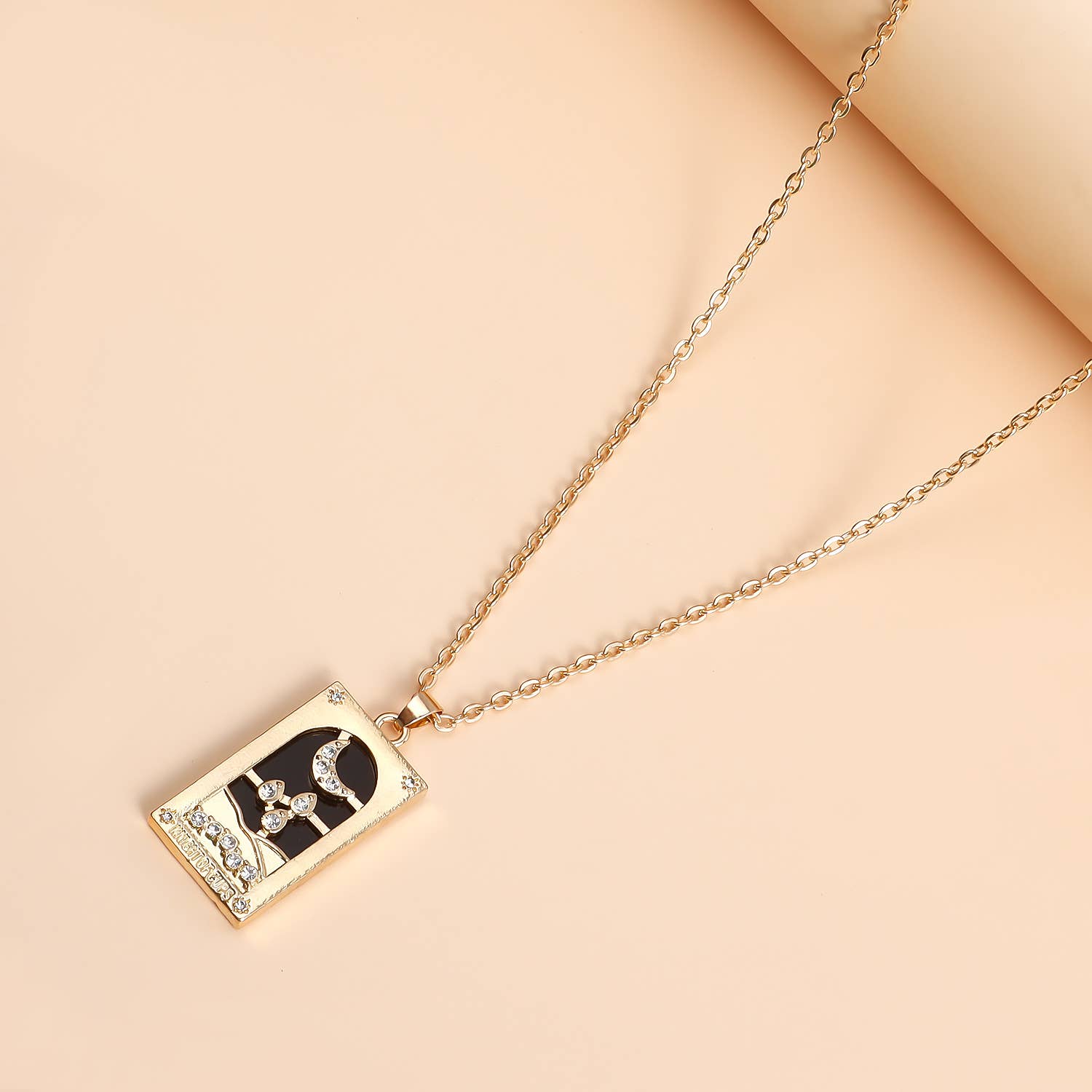 Gemscape UK - Wholesale Pendant/Charm Necklace - Tarot Design Necklace with Crystal - Chic Trendy Jewellery4