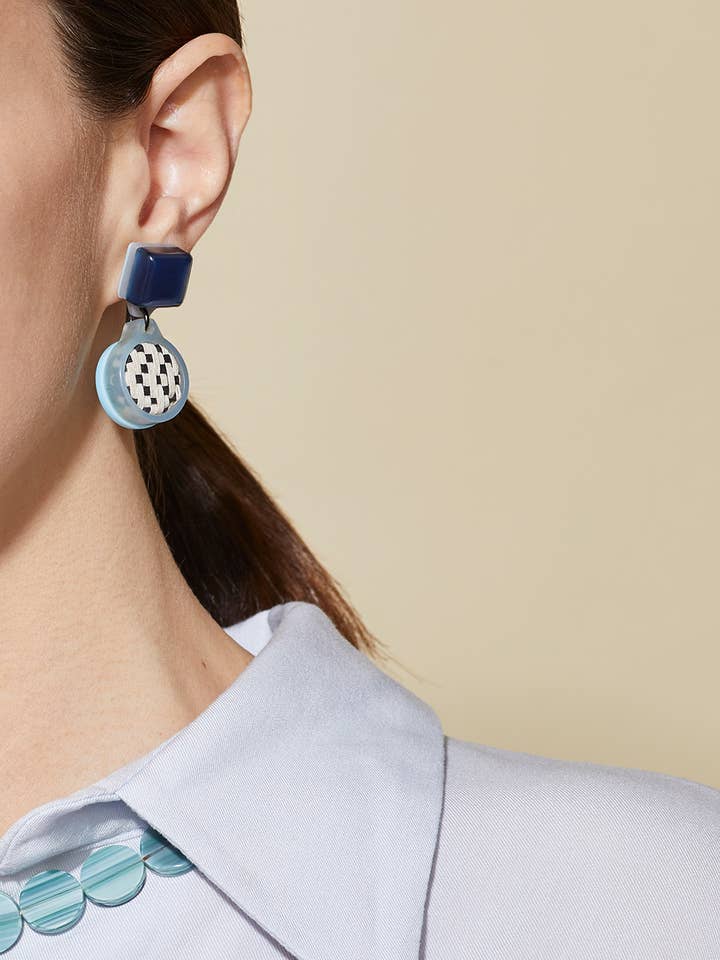 Vita Geo Dangle Earrings for wholesale by Finn