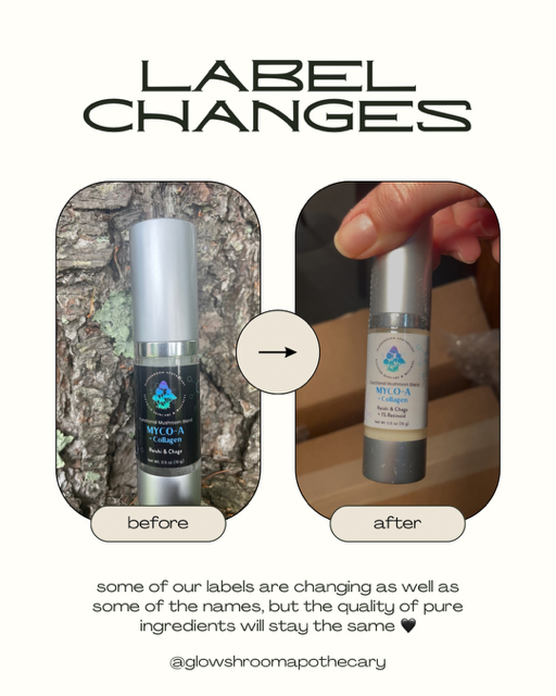 Glowshroom Apothecary - Wholesale Facial Serum/Concentrate - Myco-A + Collagen – Mushroom, 1% Retinol & Collagen Serum5