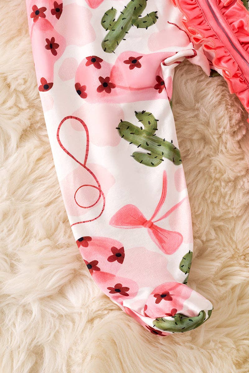 Kids Charm Online - Vente Barboteuse – bébé - Cactus occidental imprimé sur body pour bébé. RPG52266 AMY2