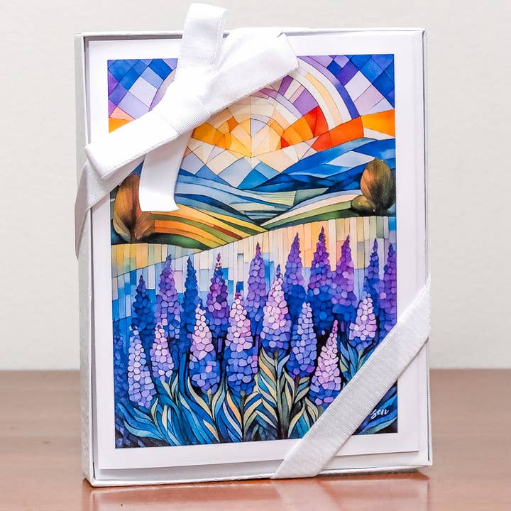 French Blooms - Coffret de 8 Cartes Collection A2 French Blooms pour la vente par Quiltberry Farm