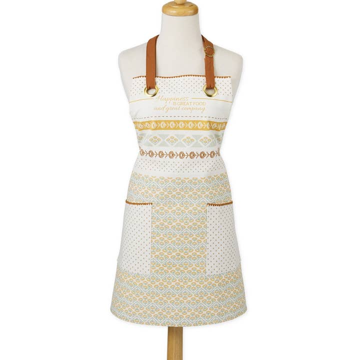 Golden Gardens Pantry Apron for wholesale by Design Imports