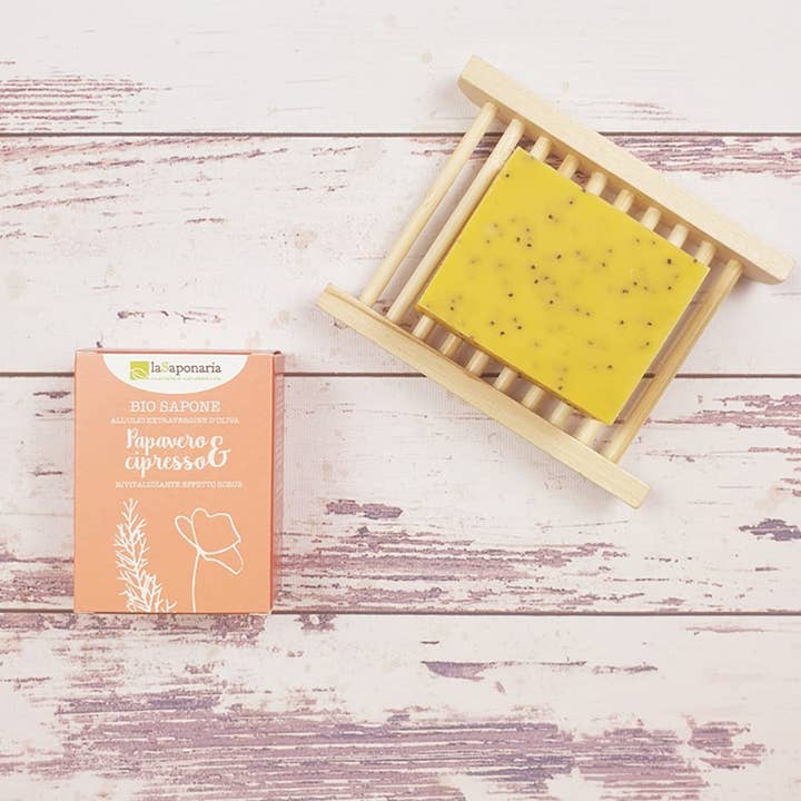 La Saponaria - Wholesale Bar Soap - Poppy and Cypress Soap (100 gr)1