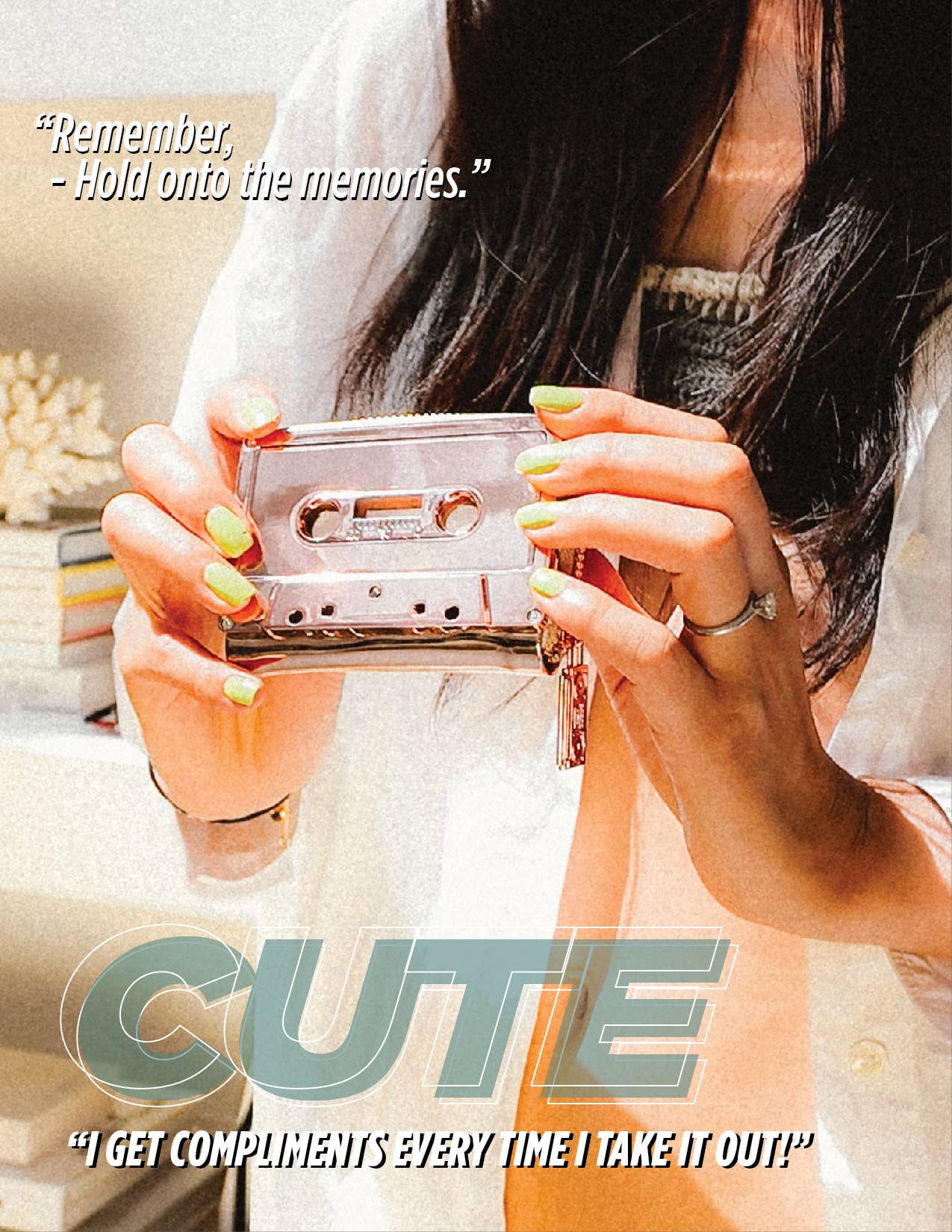 Fydelity - Wholesale Wallet - Unisex - 70264: Cassette Tape Wallet | Rose Gold Chrome5