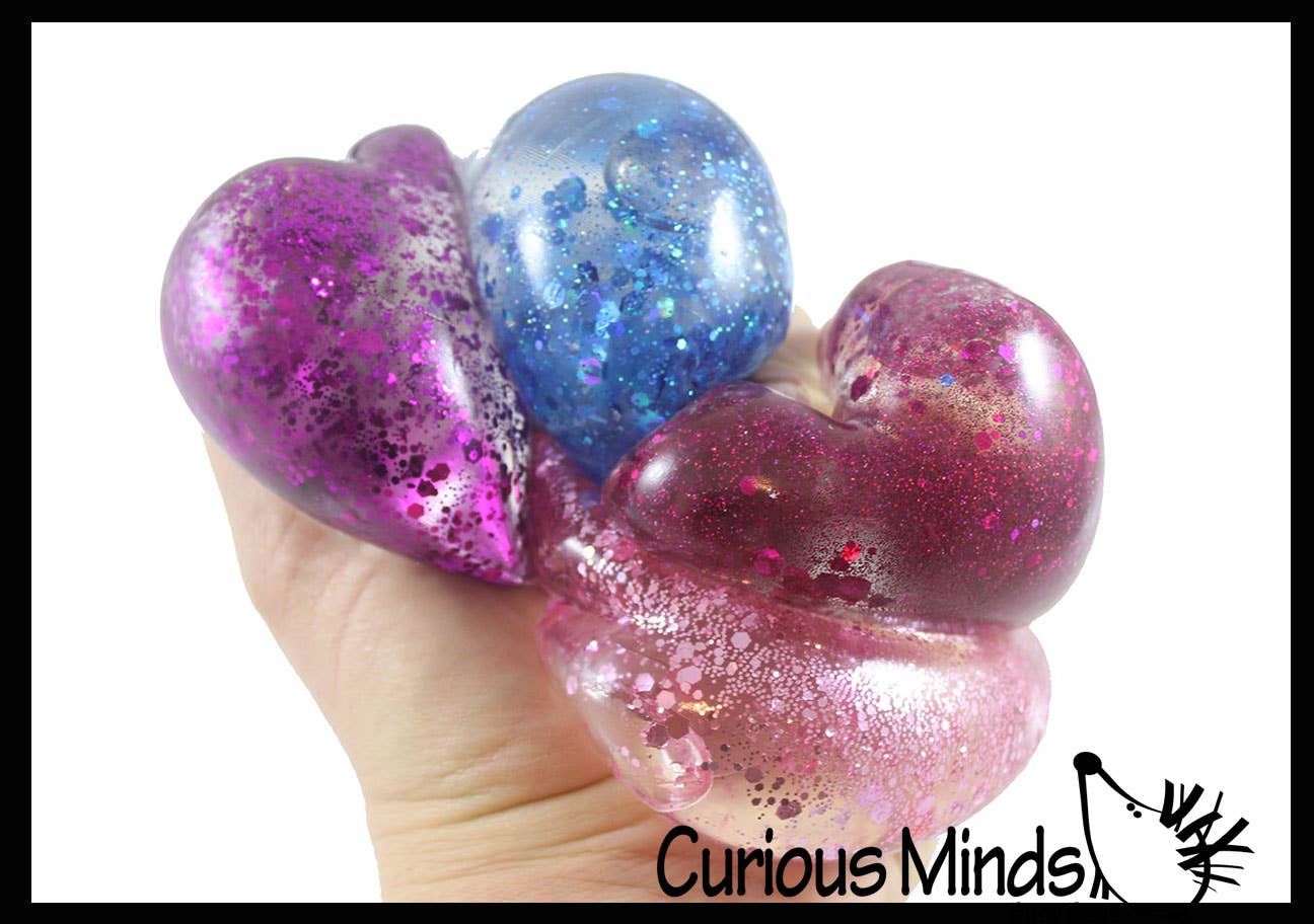 Curious Minds Toys – wholesale Mjuk leksak - Barn och baby – Hjärtsockerboll - Tjockt Lim/Gel Sirap Melass Sträck Bal1