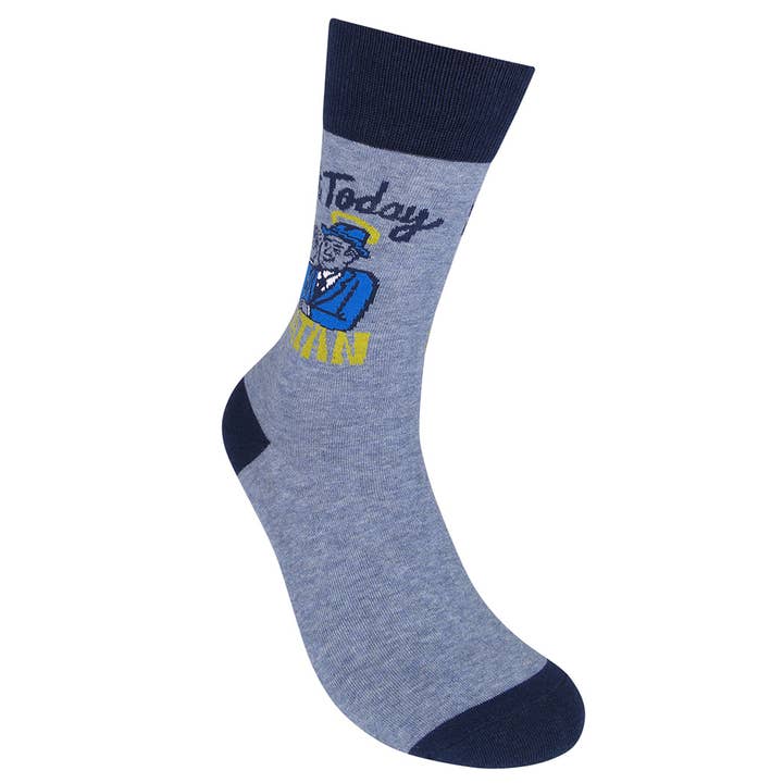 Funatic - About Face Designs - Nice Enough Merch Co - Wholesale Socks - Unisex - Not Today Satan Socks - Closeout | Funatic