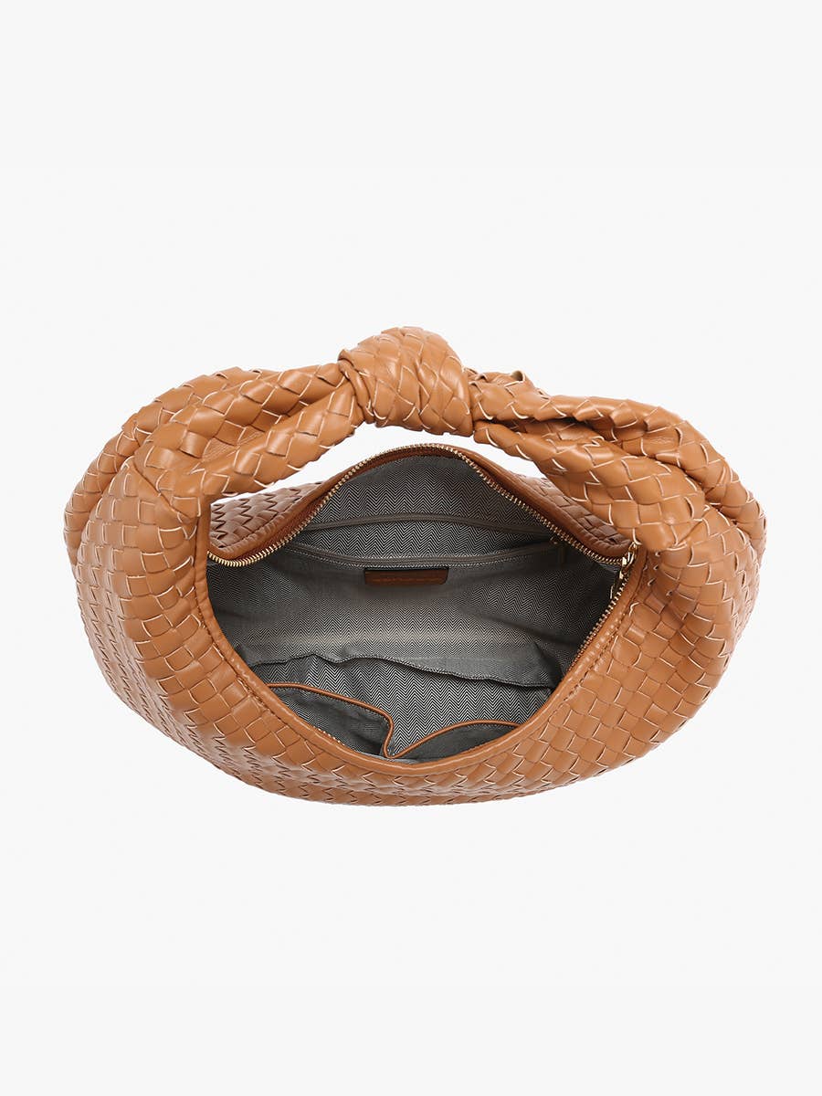 Jen & Co. - Wholesale Schoudertas - Dames - Jen & Co. M2522 Valentina gevlochten hobo met geknoopt handvat8