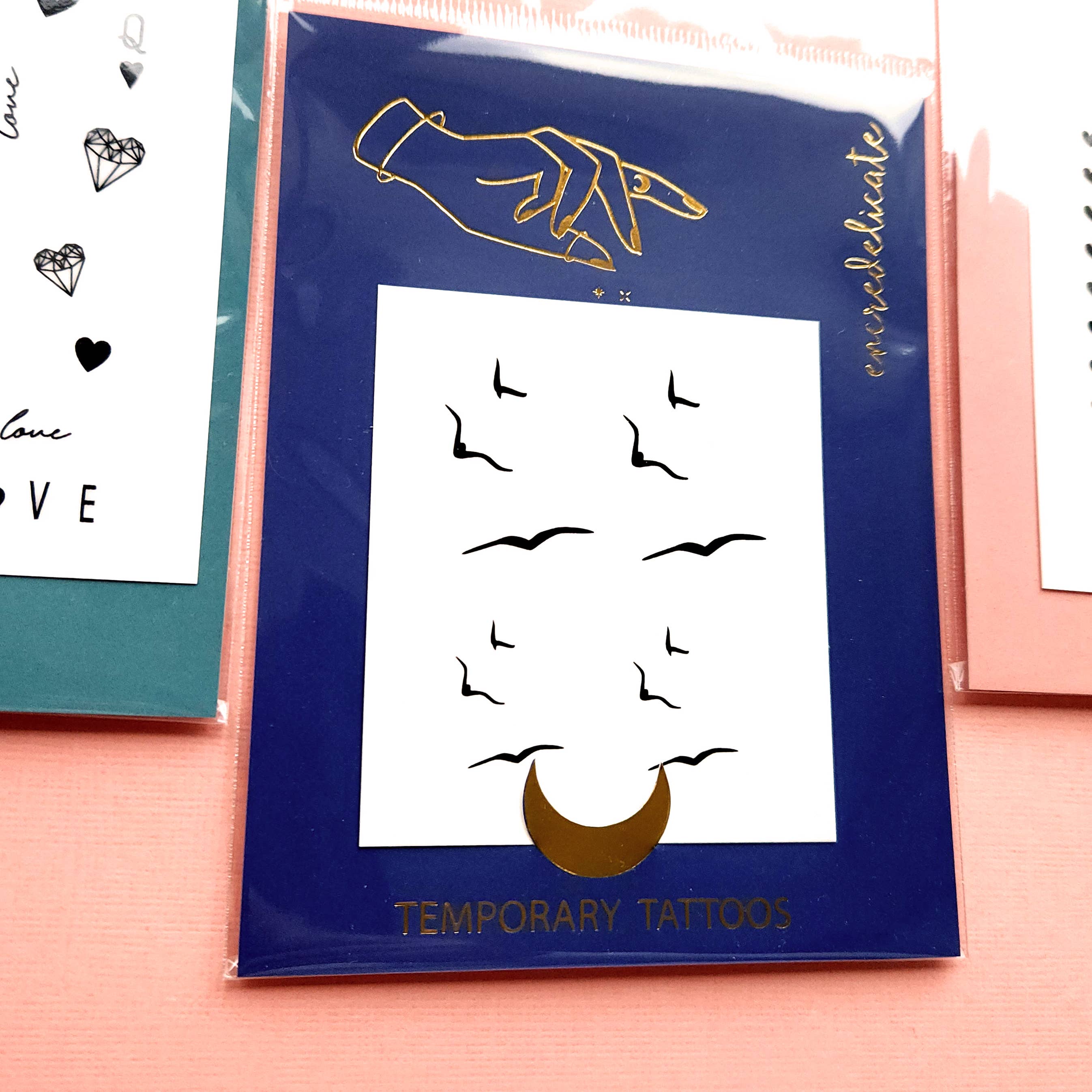 encredelicate – wholesale Temporary tattoo – flying birds temporary tattoo2