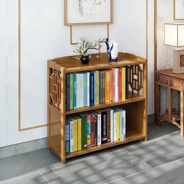everythingbamboo - Wholesale Bookcase - Bamboo Antique Style Cabinet Book Shelf Storage Choice Fantastic