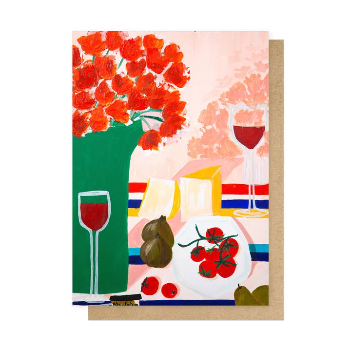 After The Swim Greetings Card for wholesale by East End Prints - Greetings Cards & Postcards