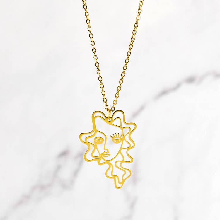 Angiie - Wholesale Pendant/Charm Necklace - Viso necklace1