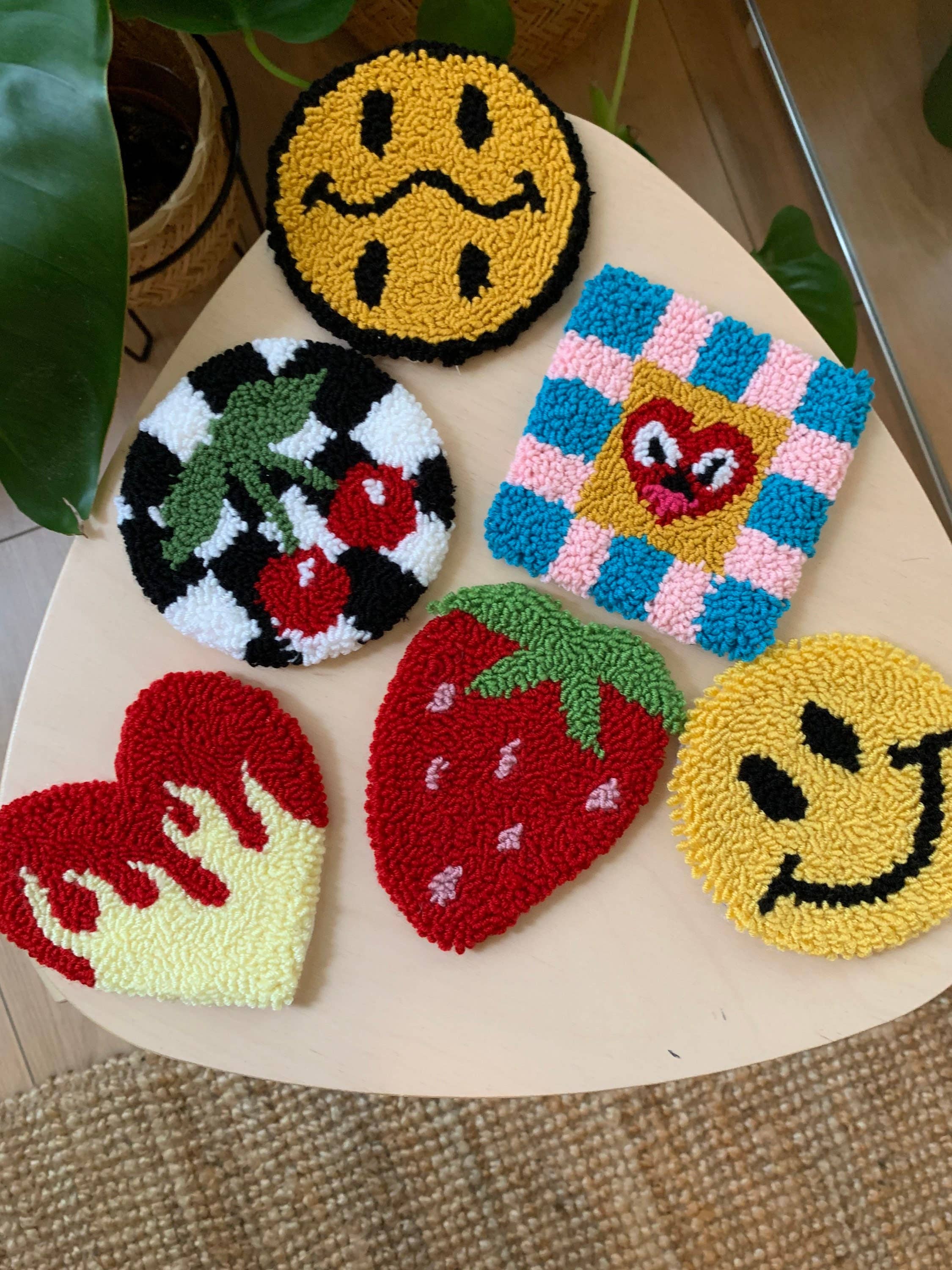 MUUDLAND - Wholesale Coasters - Coffee Coasters, Punch Needle Art, Punch Needle Mug Rug5