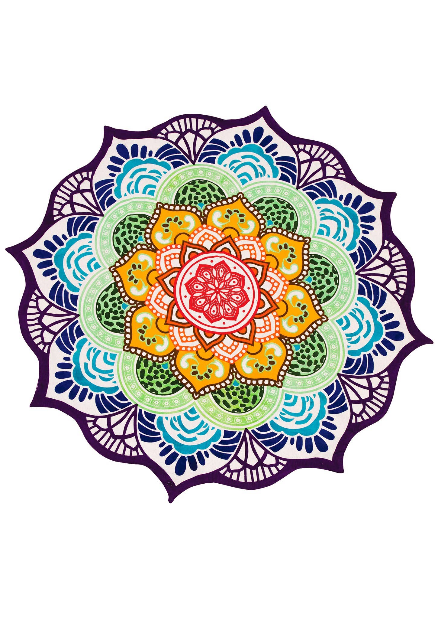 Namaste - Wholesale Yoga Mat - Printed Beach Roundie / Yoga Mat With Towel Backing0