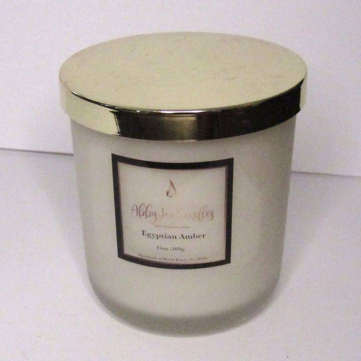 Vela cheia de frasco de âmbar egípcio de 12 onças por atacado de AbbyJoy Candles