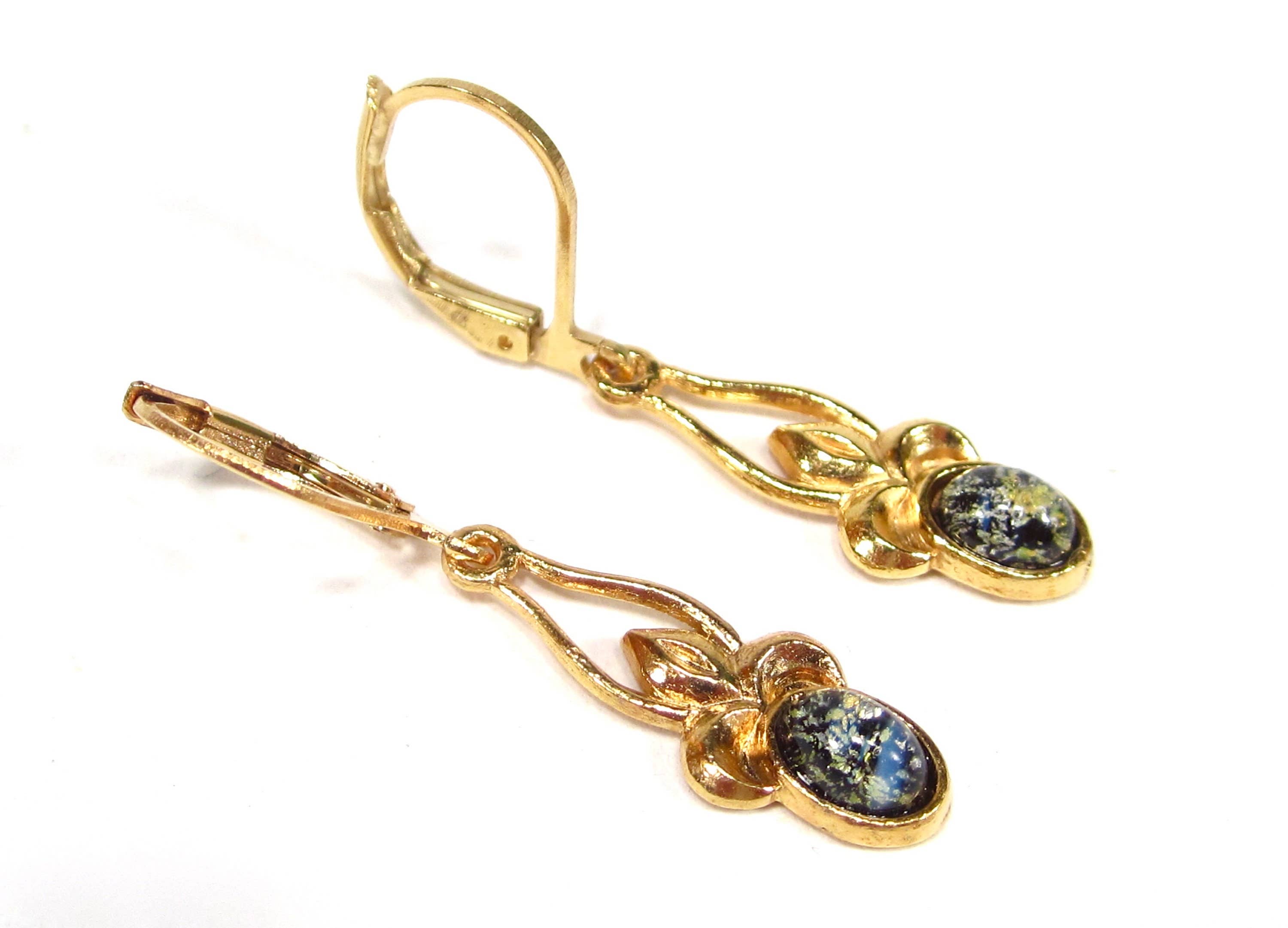 SoHo Schmuckmanufaktur – Großhandel Ohrhänger – Gold Filigran Ohrhänger Vintage Mit Glassteinen1