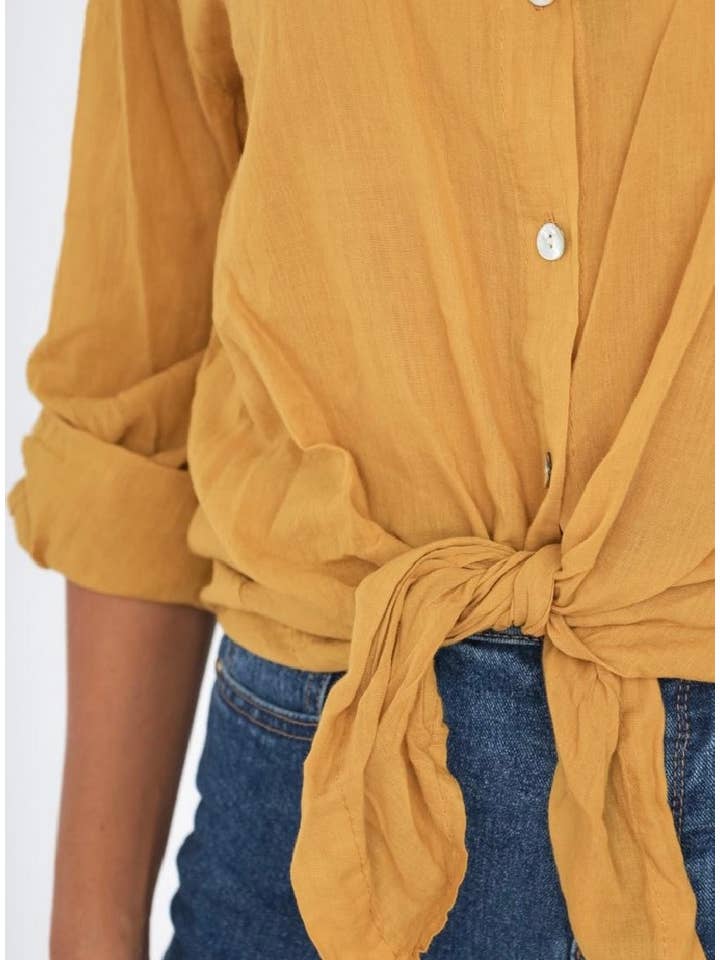 LINEN & COTTON HOUSE – wholesale Tröja med knappar – Dam – BUNDEN BOMULLSSKJORTA 42602 4