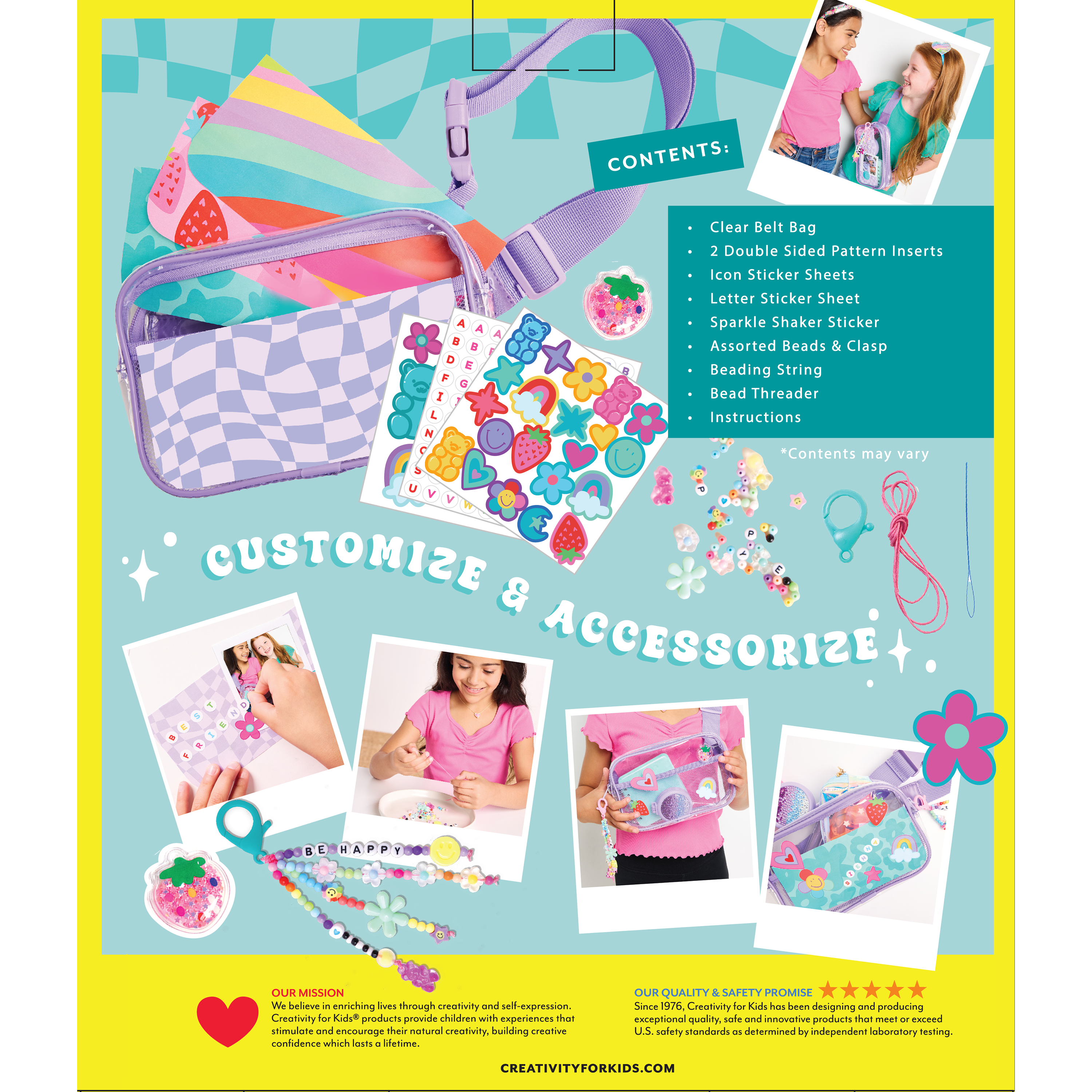 Faber-Castell / Creativity for Kids - Wholesale DIY Craft Kit - Kids - Chic Boutique Belt Bag Craft Kit for Kids2