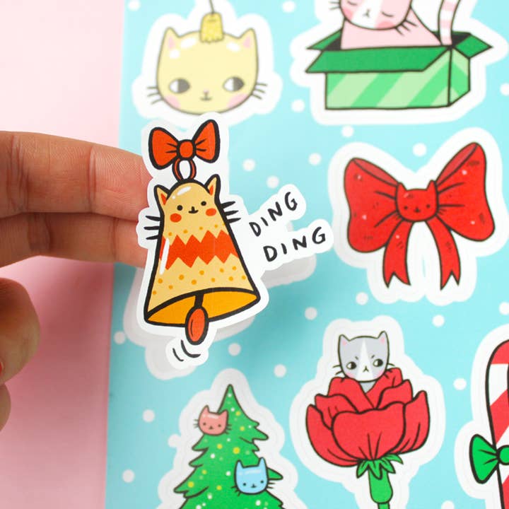 PONY PEOPLE - Wholesale Sticker - Jolly Kittens Christmas Sticker Set4