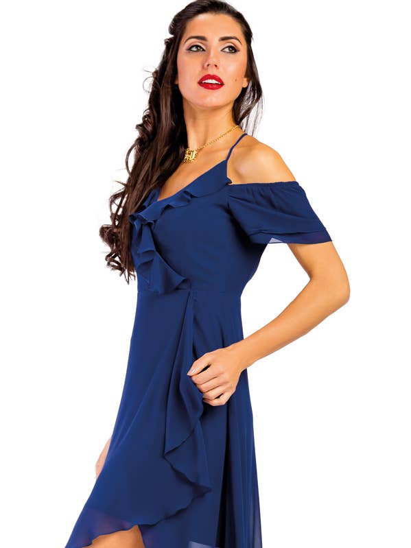 Abito in chiffon con spalline per la vendita all'ingrosso da parte di ZUMBI Fashion Store