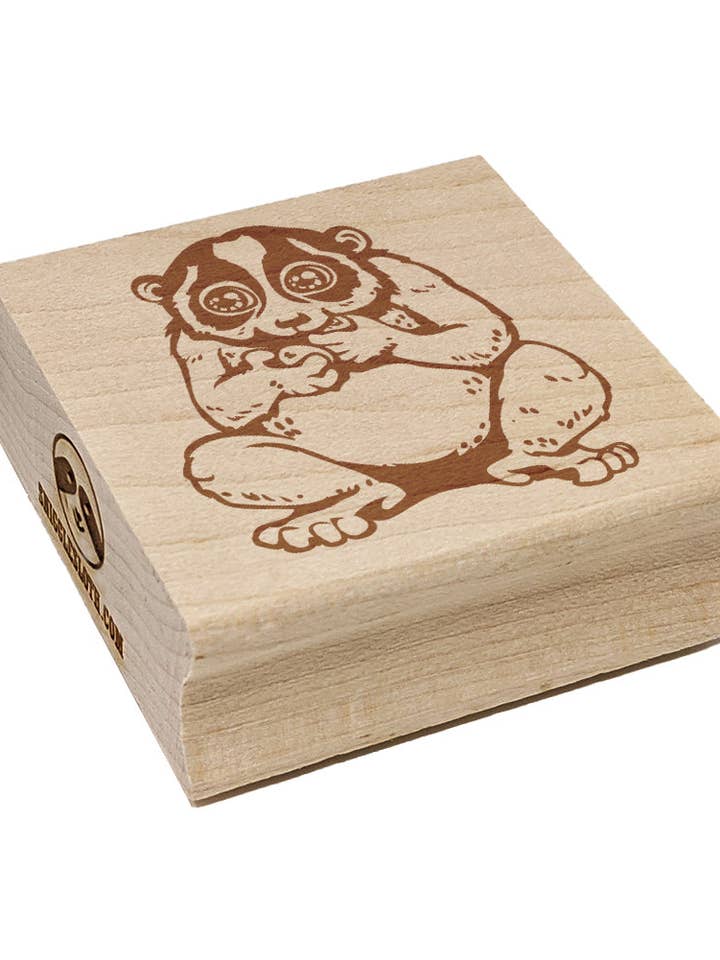 Slow Loris Eating Grapes Square Rubber Stamp for Stamping Crafting and other Purchase Wholesale slow loris. Free Returns & Net 60 Terms on Faire trending on Faire.