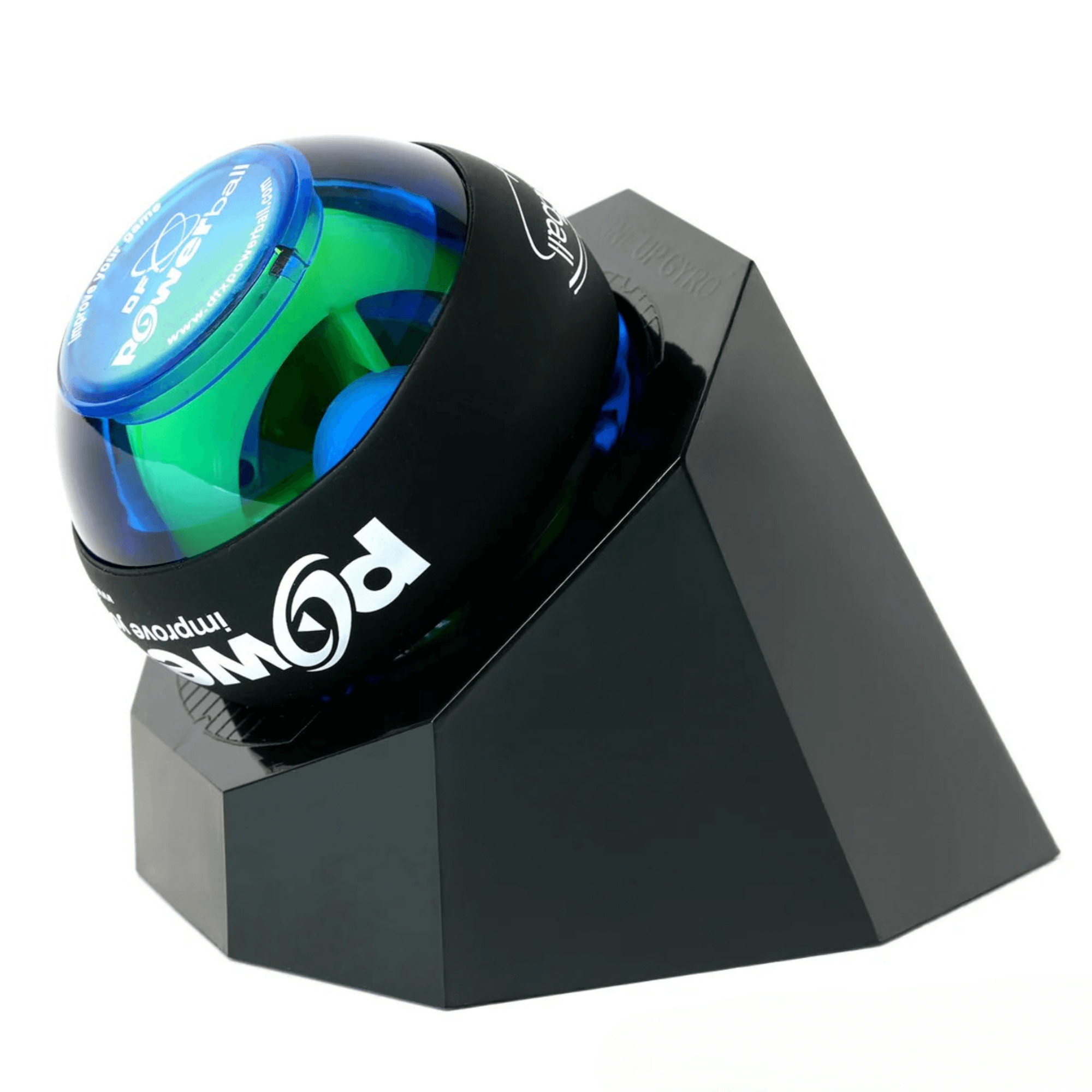 JupiterGear Home - Wholesale Fitness Equipment - DFX Powerball Blue Gyro Exerciser with Powerdock5