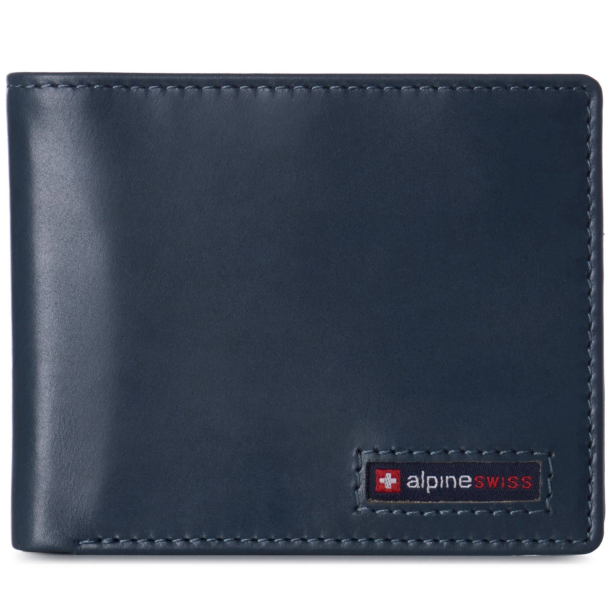 Alpine Swiss - Vente Portefeuille – homme - Alpine Swiss Commuter Portefeuille à deux volets RFID pour homme 2 fenêtres d'identification - Portefeuille 9928