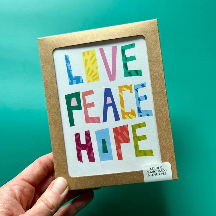 Love Peace Hope • Holiday Card Boxed Set for wholesale by Majestik Magnolia