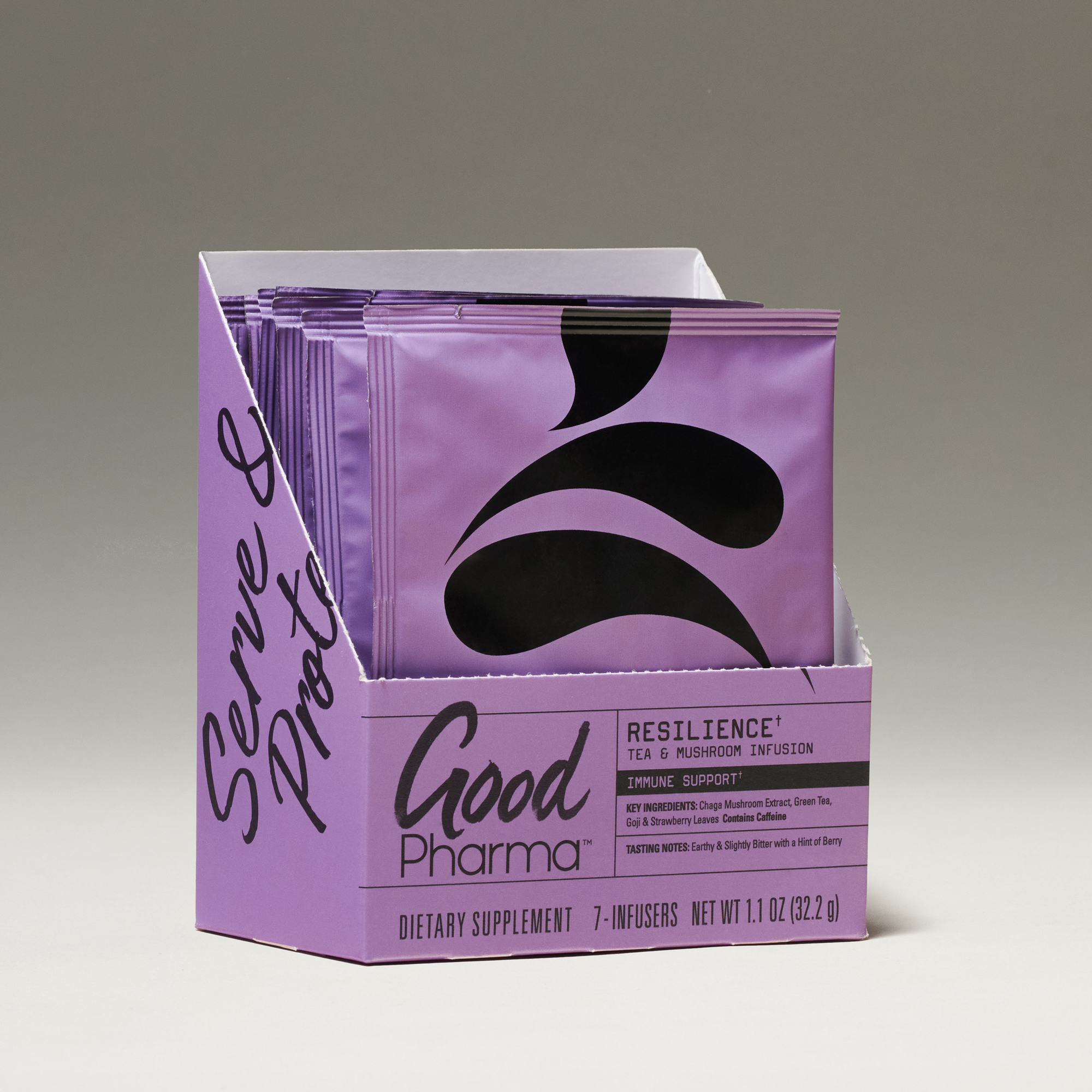 Good Pharma - Wholesale Health/Detox Tea - Resilience - Green Tea +  Chaga Mushroom Infusion1