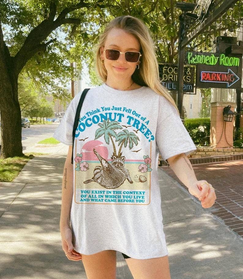 TheKingShirt - Wholesale Tunic - Women's - Coconut Tree Fall Meme Tee - Kamala Harris 2024 Shirt3