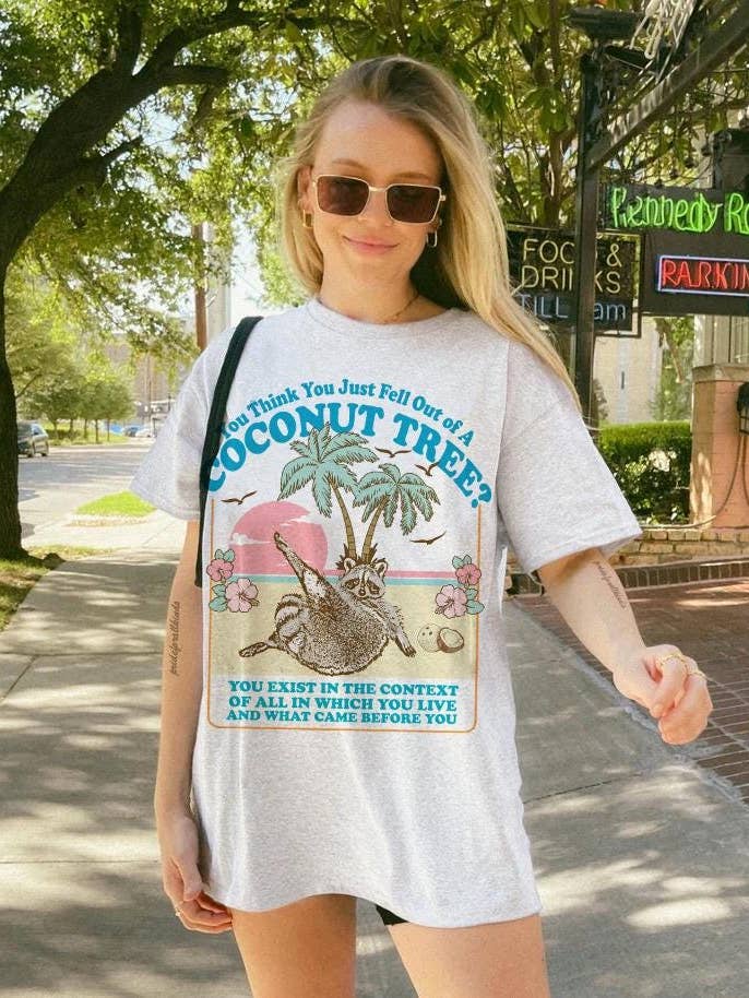 TheKingShirt - Wholesale Tunic - Women's - Coconut Tree Fall Meme Tee - Kamala Harris 2024 Shirt3