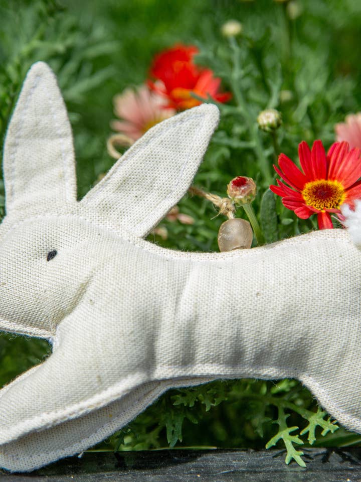 Canvas Bunny for wholesale by Grain of Rice Project