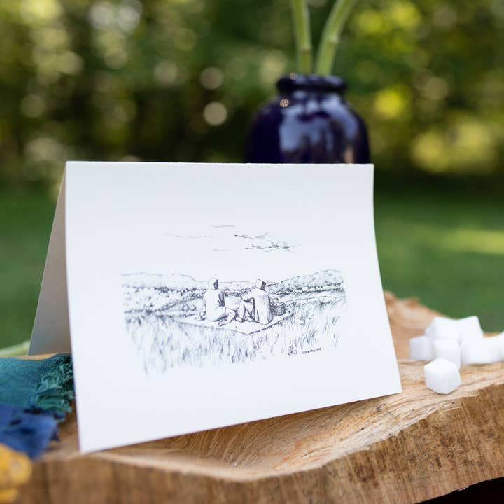 Sugarheads - Wholesale Everyday Greeting Card - Picnic Whimsical Pen and Ink Greeting Cards