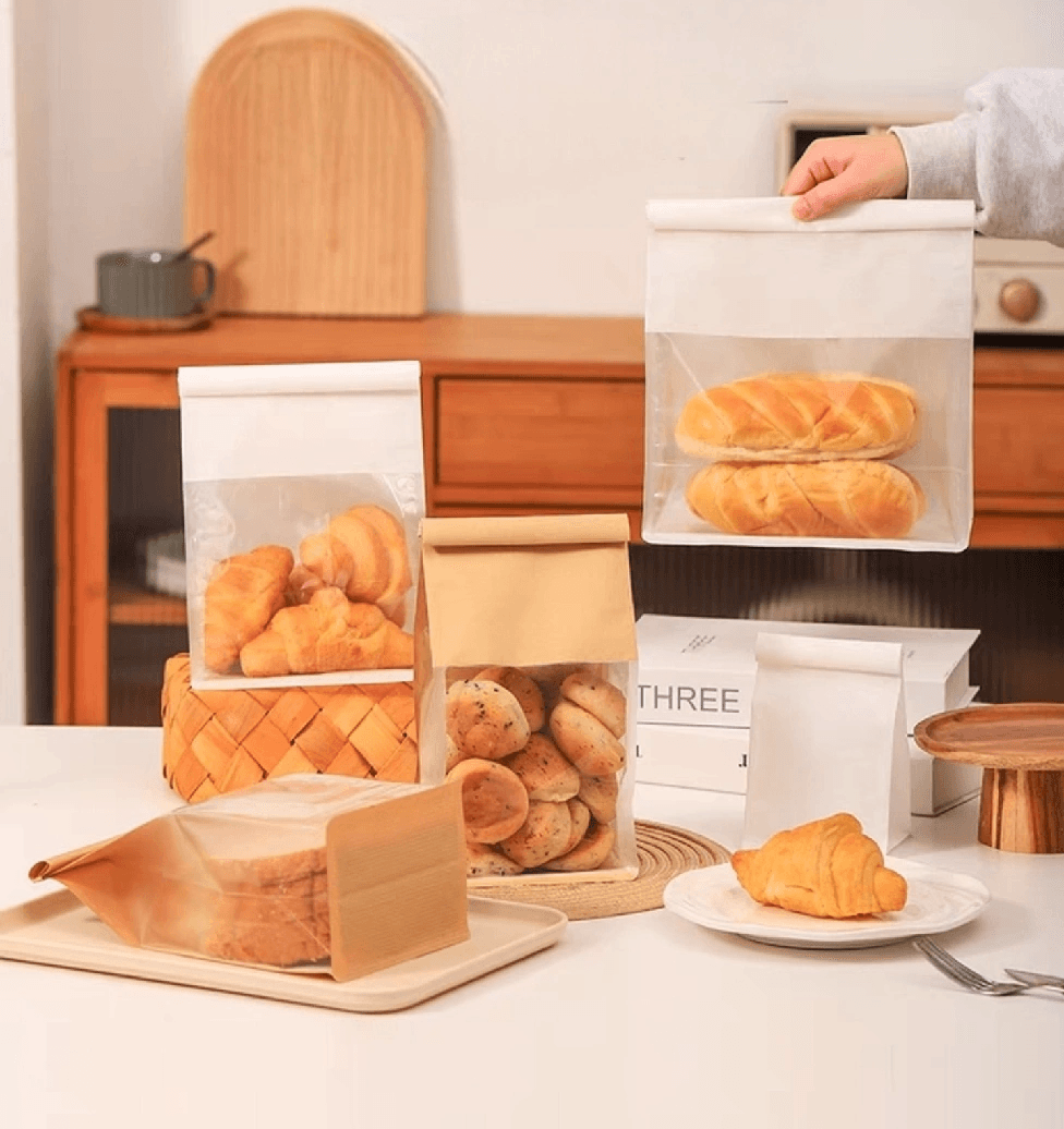 Clene Pack - Wholesale Food Storage Wrap/Bag - CLENE PACK Ventilated Cotton Bread Bags with Display Window1