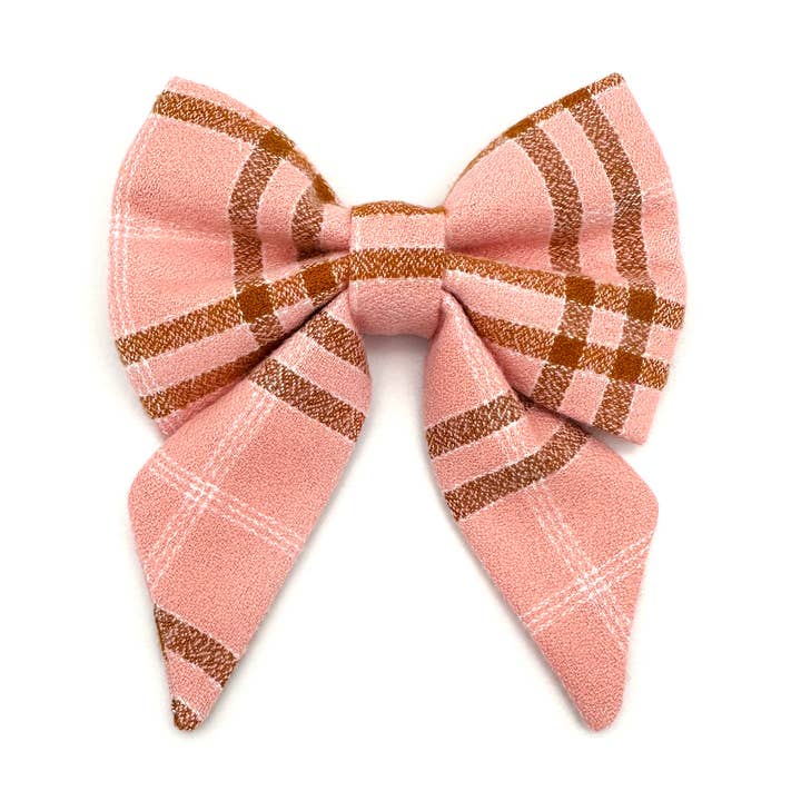 Persika rutig flanell sjömanshundrosett för wholesale av Winthrop Clothing Co.