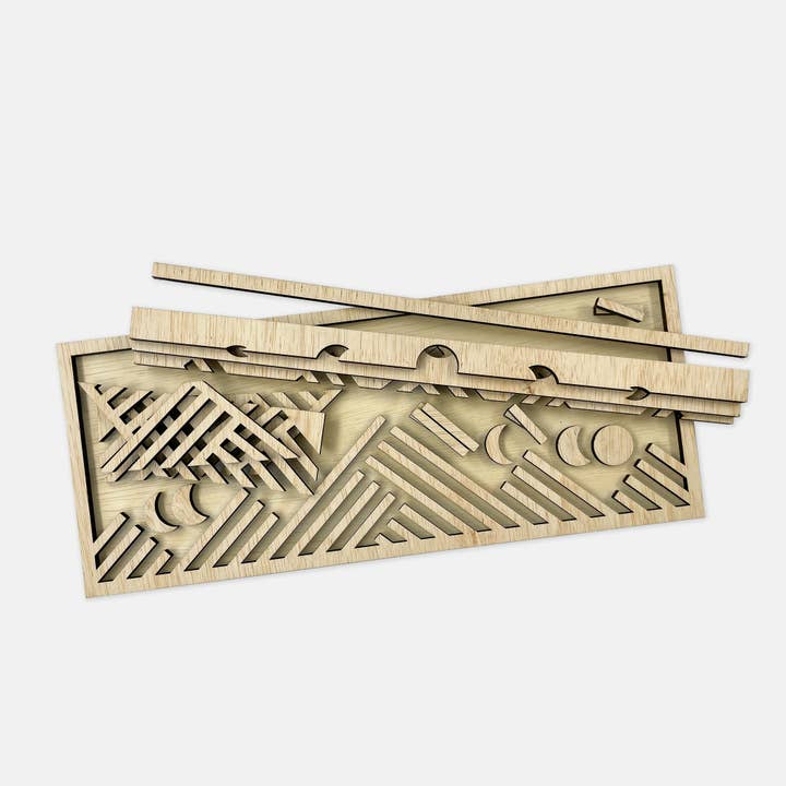 Bailey Builds - Vente Kit de bricolage - Bailey Buildables : Kit de bricolage en mosaïque en bois Jericho